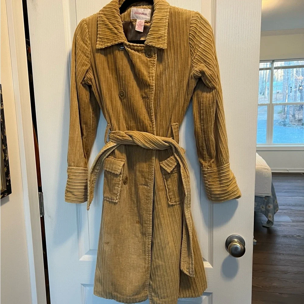 Vintage tan Corduroy double breasted Jacket
